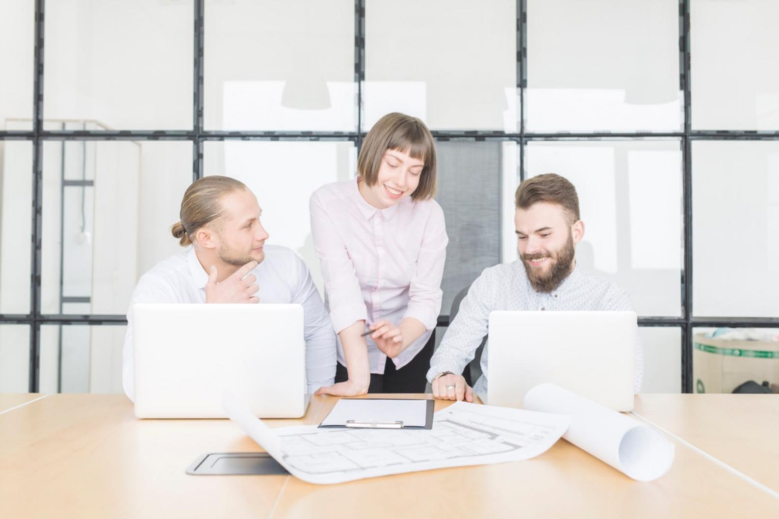 Professional reviewing financial communication frameworks on tablet